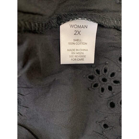 Westport Women's Lightweight Black Shawl Top - Picture 4 of 6